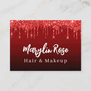 CARTE DE VISITE ÉLÉGANT PARTIES SCINTILLANT DRIP CHIC PERSONNALISA