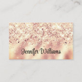 Carte De Visite Elégant Parties scintillant étincelante maquillage (Devant)