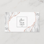 Carte De Visite Élégant Parties scintillant or marbre Agate Custom (Devant)