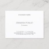 Carte De Visite Elegant Parties scintillant or Modèle professionne (Dos)