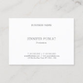 Carte De Visite Élégant Parties scintillant Or moderne Modèle prof (Dos)