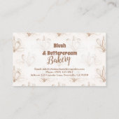 Carte De Visite Elegant Pastel Bakery Branding (Dos)