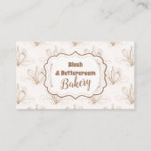 Carte De Visite Elegant Pastel Bakery Branding (Devant)