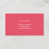 Carte De Visite Élégant Pastel Blanc Lotus Yoga Instructeur (Dos)