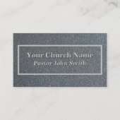Carte De Visite Élégant Pasteur de l'église de Parties scintillant (Devant)