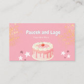 Carte De Visite Elegant Pastry Chef Business Card – Custom Contact (Devant)