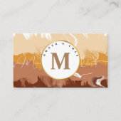 Carte De Visite élégant Patisserie crème chocolat Chef brun (Devant)