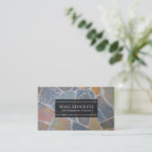 Carte De Visite Elégant pavé peint / Pierres décoratives (Debout devant)