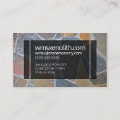 Carte De Visite Elégant pavé peint / Pierres décoratives (Dos)