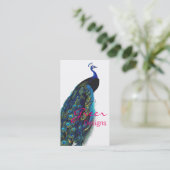 Carte De Visite Élégant Peacock (Debout devant)