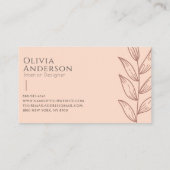 Carte De Visite Elégant Pêche Boho Tropical Moderne (Dos)