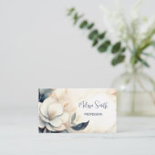 Carte De Visite Élégant Peint Trois Dimensions Fleur (Debout devant)