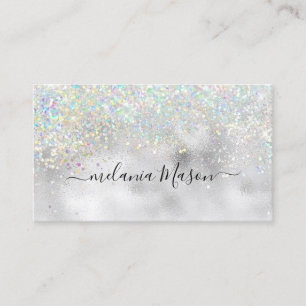 Carte De Visite Élégant peintre maquillage Holographique Parties s