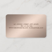 Carte De Visite Elégant Peinture Stroke Parties scintillant Salle, (Dos)