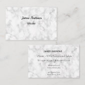 Carte de visite élégant personnalisé de marbre de (Devant / Derrière)