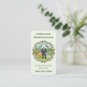 Carte De Visite Elegant Pet Wedding Sitter Wedding Dog Handler (Debout devant)