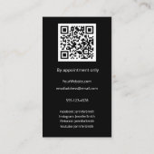 Carte De Visite Élégant Photo Custom Cupcake Bakery Custom QR Code (Dos)