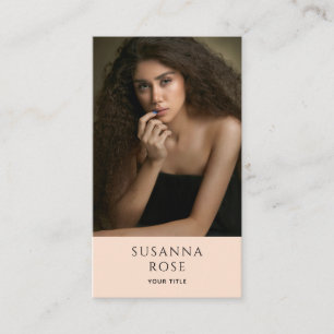 Carte De Visite Élégant photo professionnelle moderne