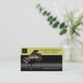 Carte de visite élégant - "pianiste polyvalent I " (Debout devant)