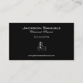 Carte de visite élégant - "pianiste polyvalent I " (Dos)