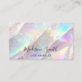 Carte De Visite Élégant Pierre de taille Opale (Devant)