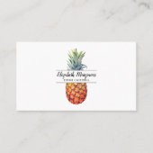 Carte De Visite Elegant Pineapper Event Caterer (Devant)
