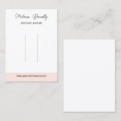 Carte De Visite Élégant Pink White Hairclips Afficher (Devant / Derrière)