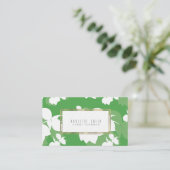 Carte De Visite Élégant planificateur d'événements Floral Florist  (Debout devant)