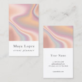 Carte De Visite Élégant planificateur d'évènements holographiques  (Devant / Derrière)