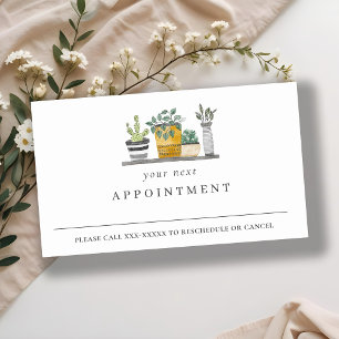 Carte De Visite Elégant Plante de la Maison à Pots Nomination Bota