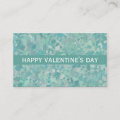 Carte De Visite Élégant point de pierre Valentine's Day Party Tick (Devant)