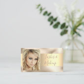 Carte De Visite Elégant Poitrine & Maquillage Artiste, do-it-yours (Debout devant)