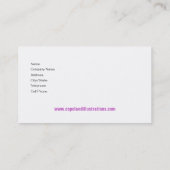 Carte de visite élégant (polyvalent) - "Barolo " (Dos)