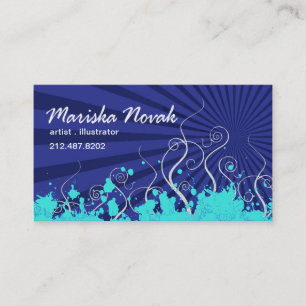 Carte de visite élégant (polyvalent) - "horizon "