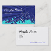 Carte de visite élégant (polyvalent) - "horizon " (Devant / Derrière)