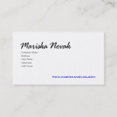 Carte de visite élégant (polyvalent) - "horizon " (Dos)