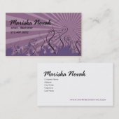 Carte de visite élégant (polyvalent) - "horizon " (Devant / Derrière)