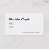 Carte de visite élégant (polyvalent) - "horizon " (Dos)