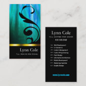 Carte de visite élégant (polyvalent) - "Lumina " (Devant / Derrière)