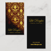 Carte de visite élégant (polyvalent) - "Roccoco " (Devant / Derrière)