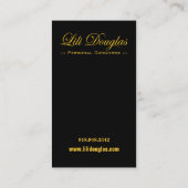 Carte de visite élégant (polyvalent) - "Roccoco " (Dos)