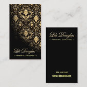 Carte de visite élégant (polyvalent) - "Roccoco " (Devant / Derrière)