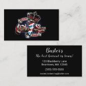 Carte De Visite Élégant poteau en coiffure et couronne 2 Personnal (Devant / Derrière)