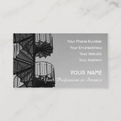 Carte de visite élégant pour les experts de l'esca (Dos)