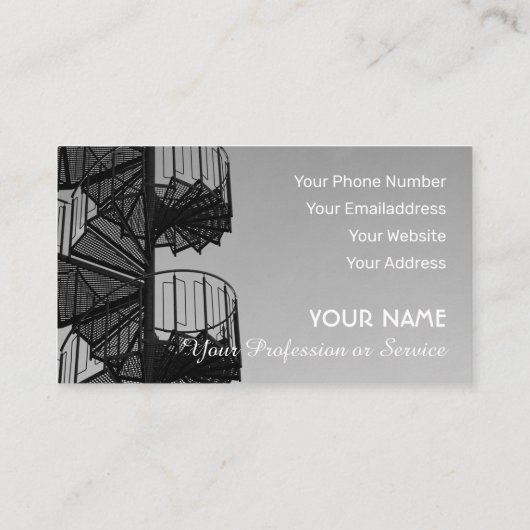 Carte de visite élégant pour les experts de l'esca (Dos)