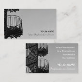 Carte de visite élégant pour les experts de l'esca (Devant / Derrière)