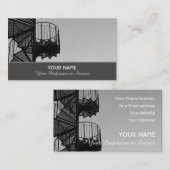 Carte de visite élégant pour les experts de l'esca (Devant / Derrière)