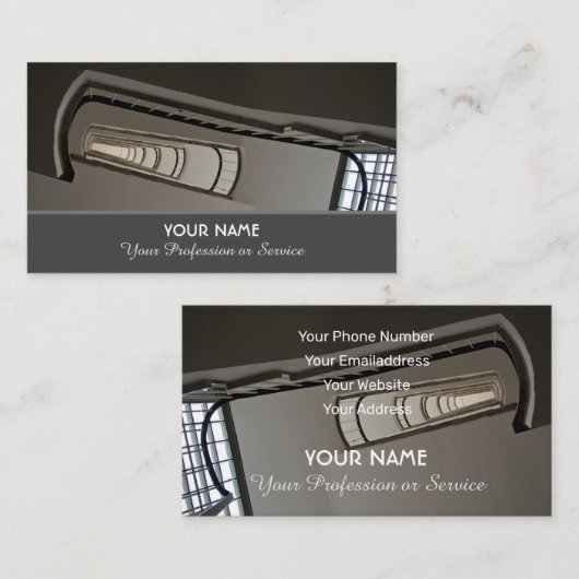 Carte de visite élégant pour les experts de l'esca (Devant / Derrière)