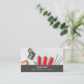 Carte de visite élégant pour les services de feux (Debout devant)