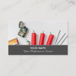 Carte de visite élégant pour les services de feux